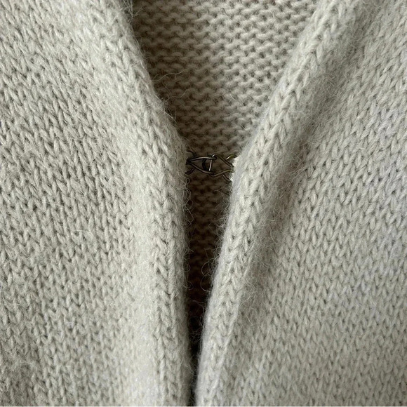 J.Crew Long Alpaca Wool Sweater Cardigan Coat with Pockets - Picture 9 of 10